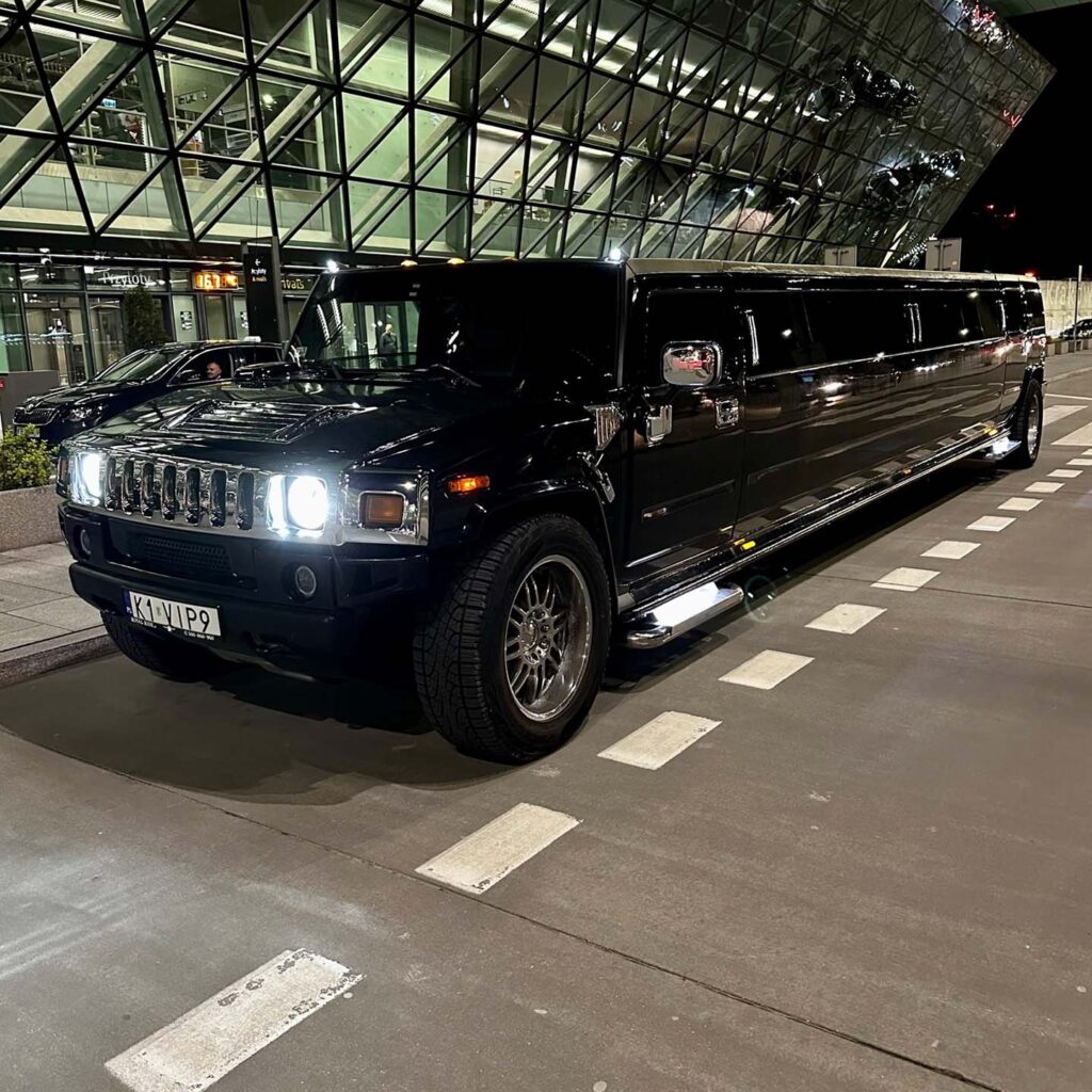 Black Hummer limo, Airport Kraków transfer